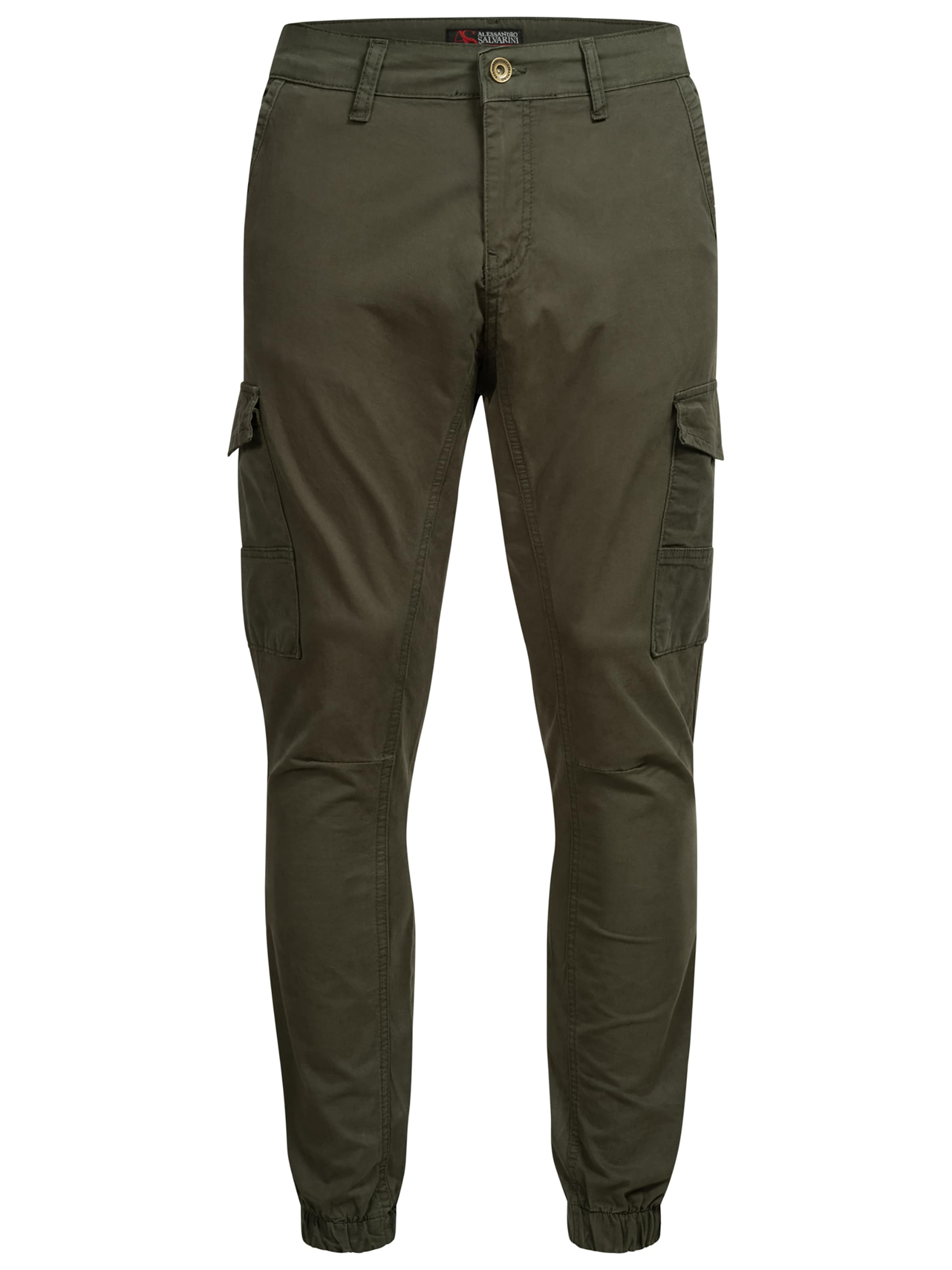 Alessandro Salvarini Cargohose in Grün: Vorderseite