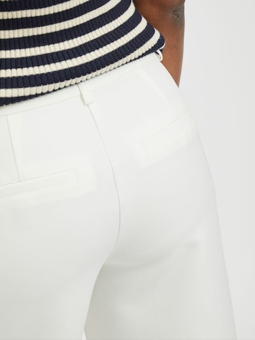 VILA - Loosefit Pantalón de pinzas 'Ditta' en blanco