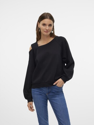 VERO MODA Sweatshirt 'Gina' in Zwart: voorkant