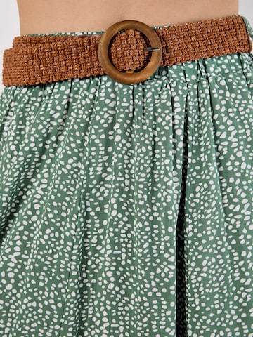 Jupe 'Polka' Apricot en vert