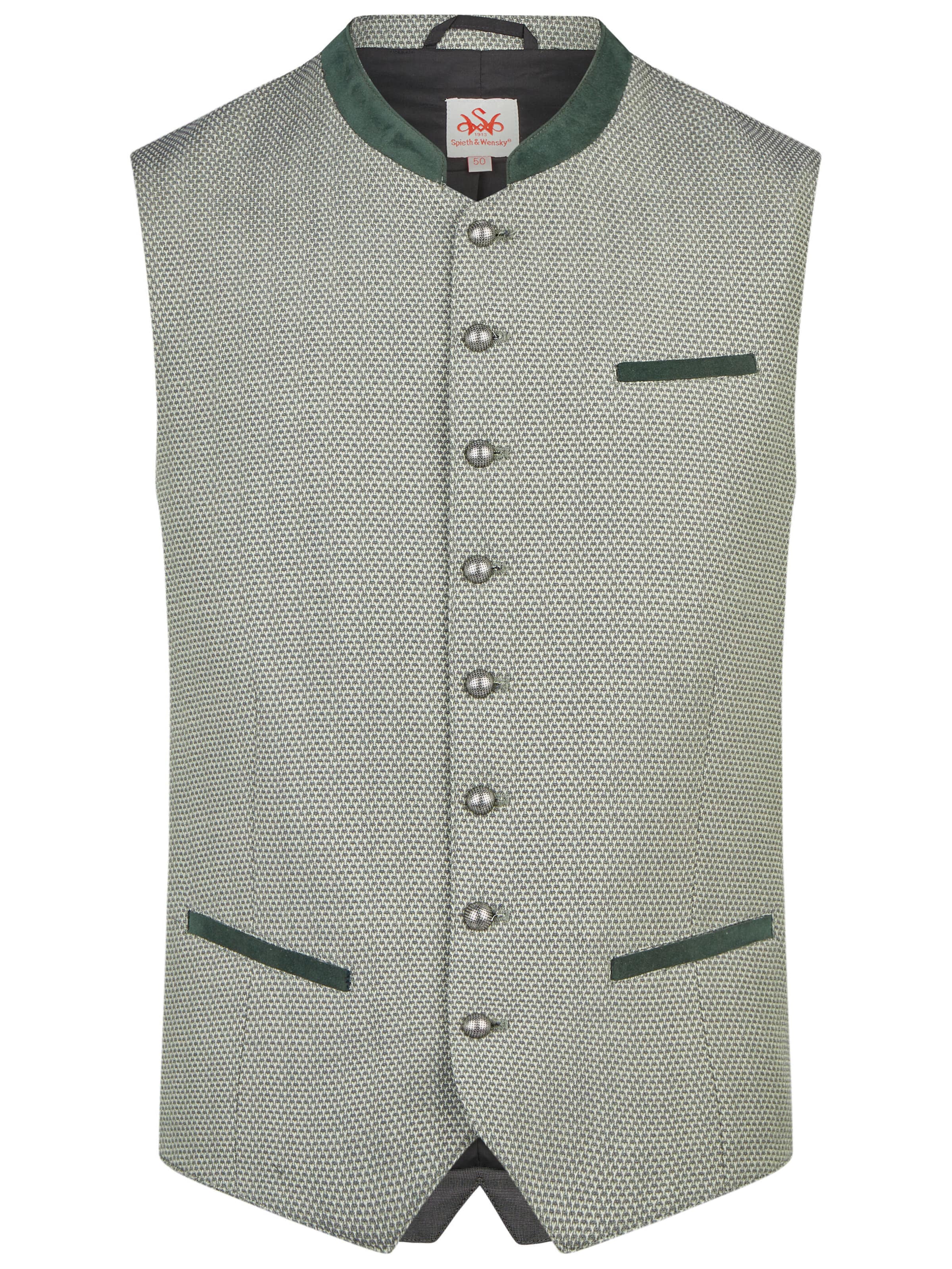 Gilet folklorique 'Kairo' SPIETH & WENSKY en vert : devant