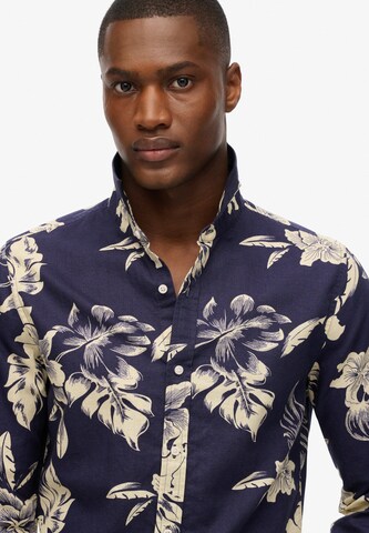 Coupe slim Chemise Superdry en bleu