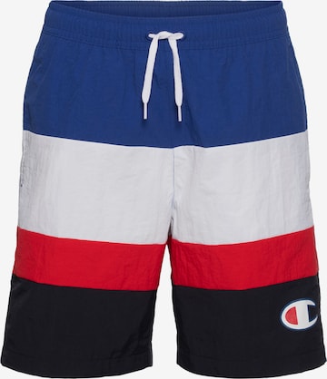 Champion Authentic Athletic Apparel Badeshorts in Blau: predná strana