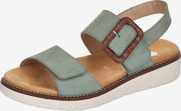 REMONTE Sandals in Green: front