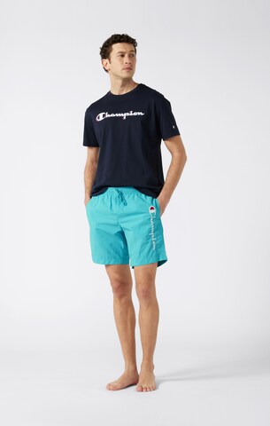 Champion Authentic Athletic Apparel Badeshorts in Blau