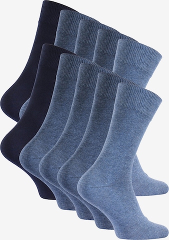 Reslad Socken 'RS6129' in Blau: Vorderseite