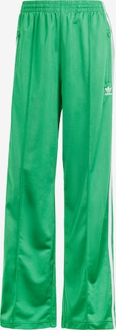 Wide Leg Pantalon 'Firebird' ADIDAS ORIGINALS en vert : devant