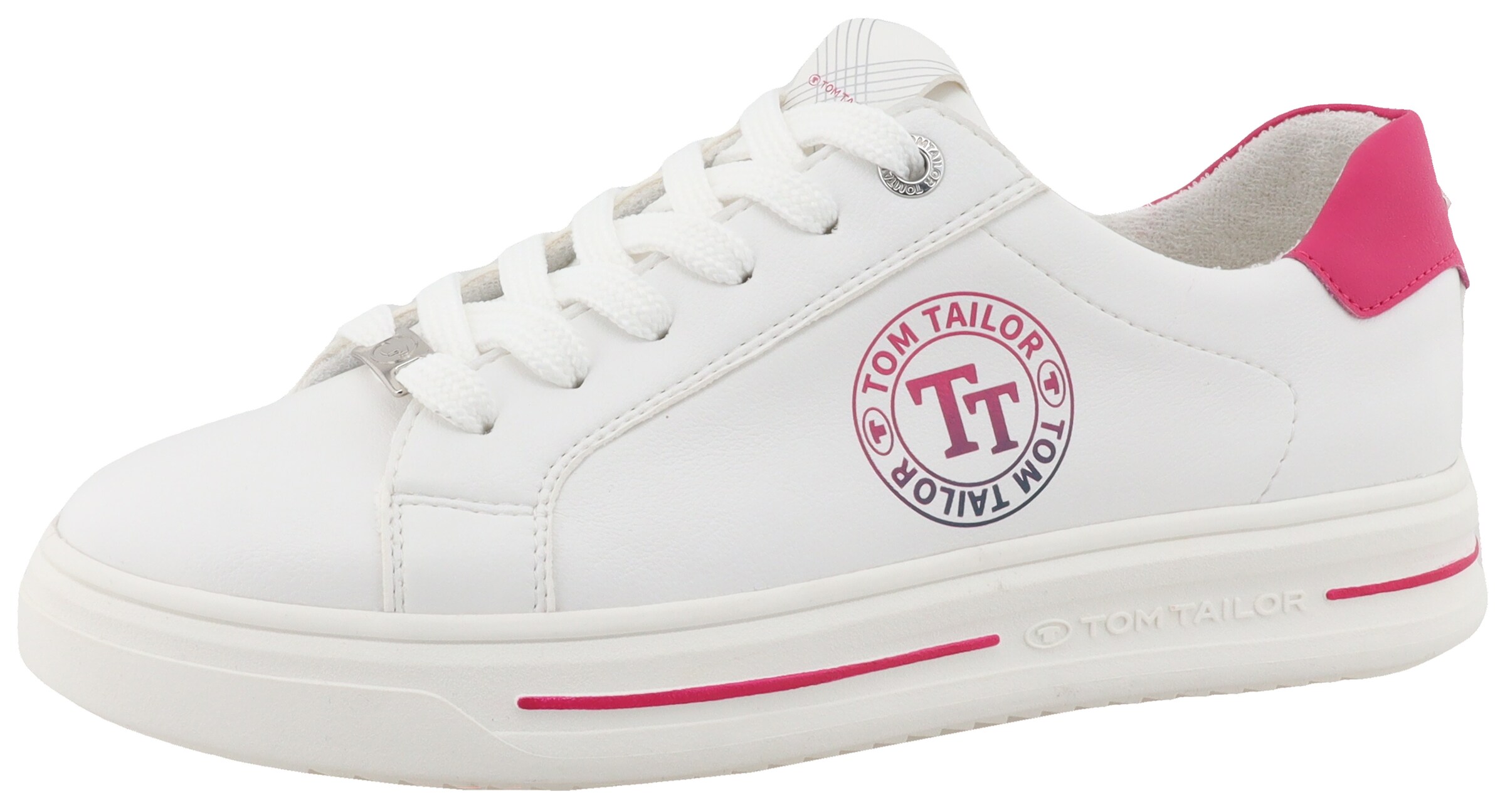 TOM TAILOR Sneaker in Weiß: Vorderseite