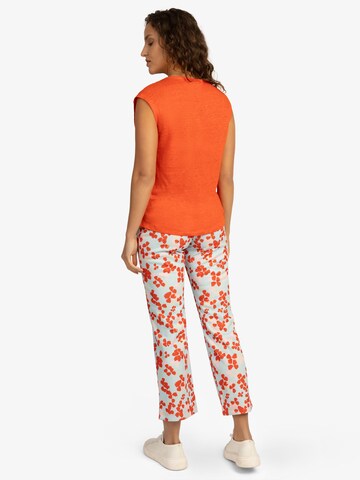 APART Slim fit Pleated Pants in Orange