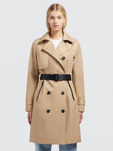 khujo Between-Seasons Coat 'SARINA2' in Beige: front