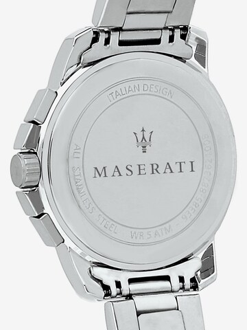 Montre à affichage analogique Maserati en argent