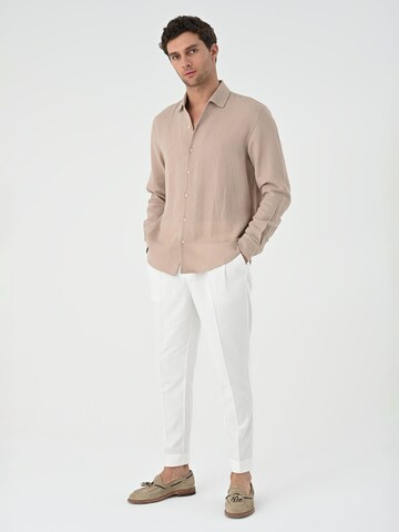 Antioch Regular fit Button Up Shirt in Beige