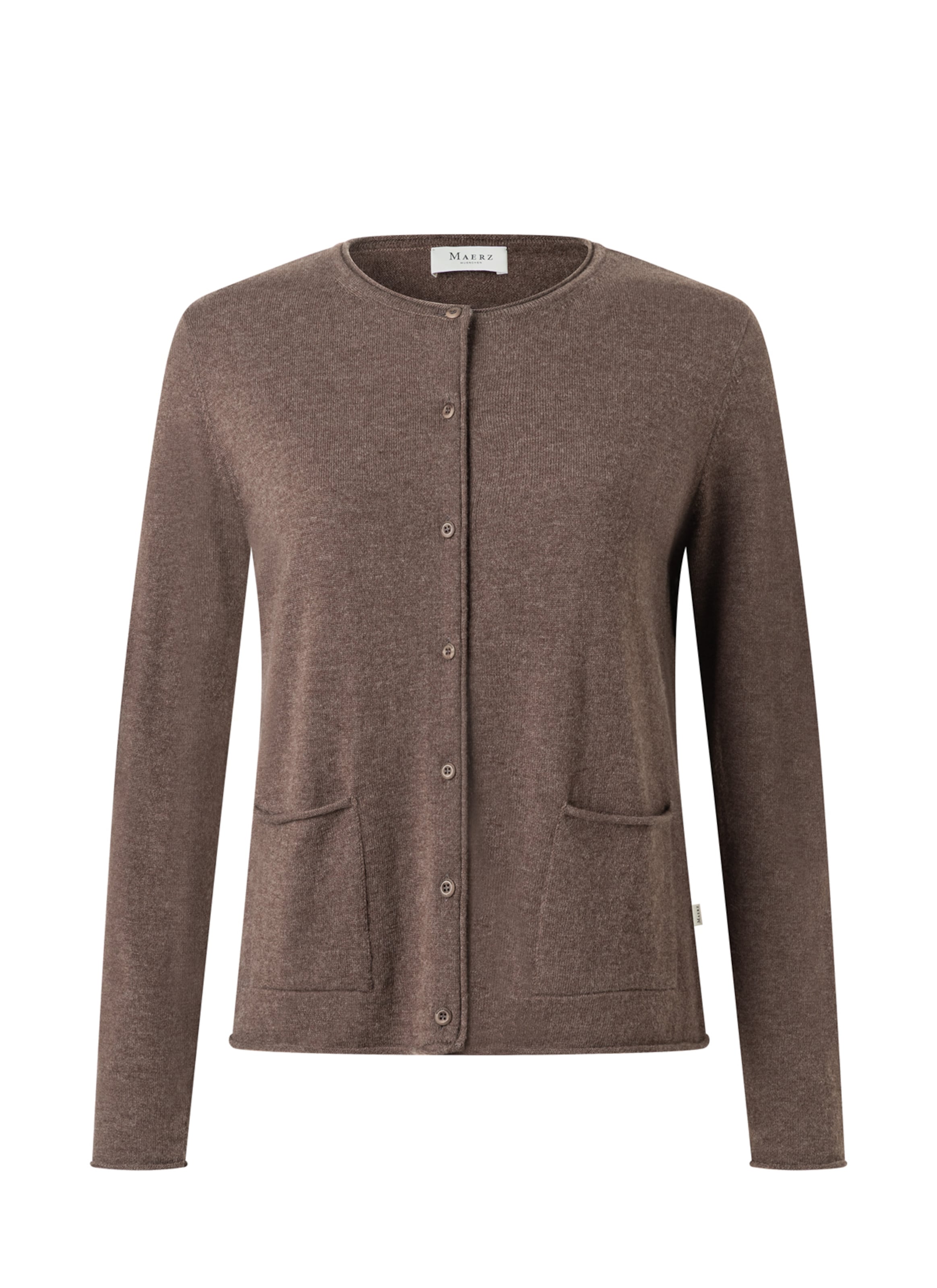 Cardigan MAERZ Muenchen en marron : devant