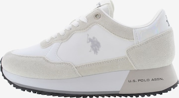 Sneaker bassa di U.S. POLO ASSN. in bianco: frontale