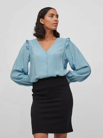 VILA Blouse 'Killy' in Blauw: voorkant