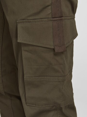 JACK & JONES Tapered Cargobroek 'PAUL' in Groen