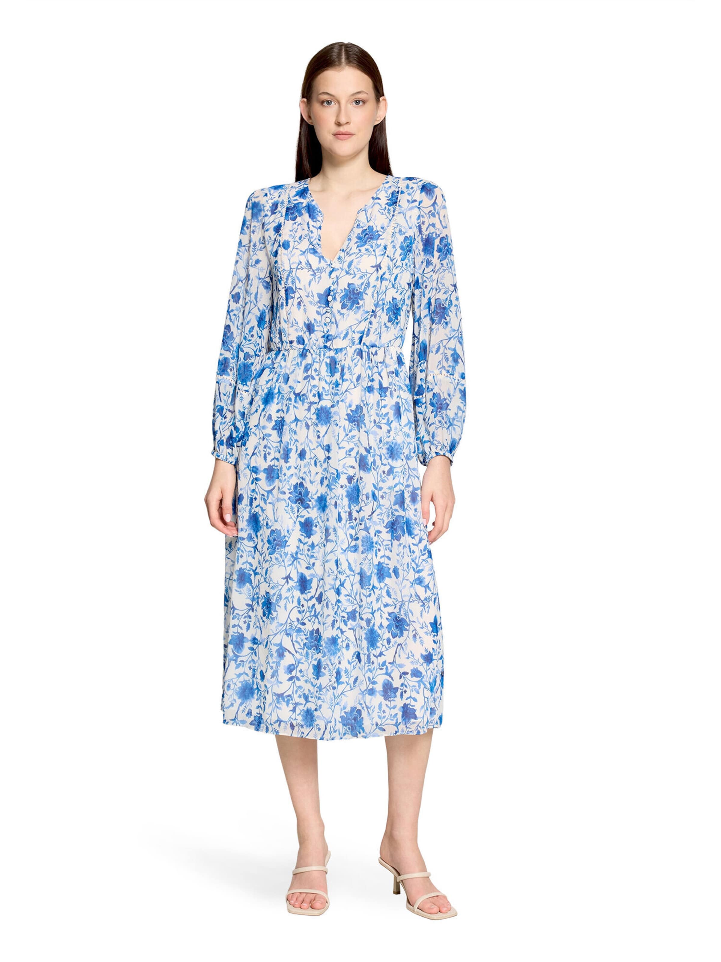 Robe Vera Mont en bleu : devant