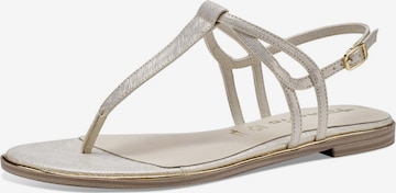 TAMARIS T-bar sandals in Gold: front