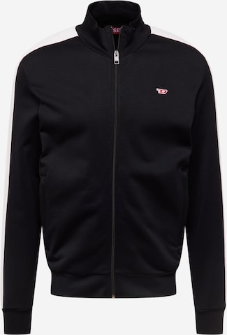 DIESEL Sweat jacket in Black: front