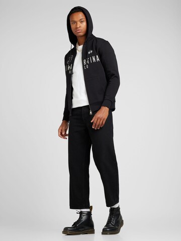 La Martina Zip-Up Hoodie in Black