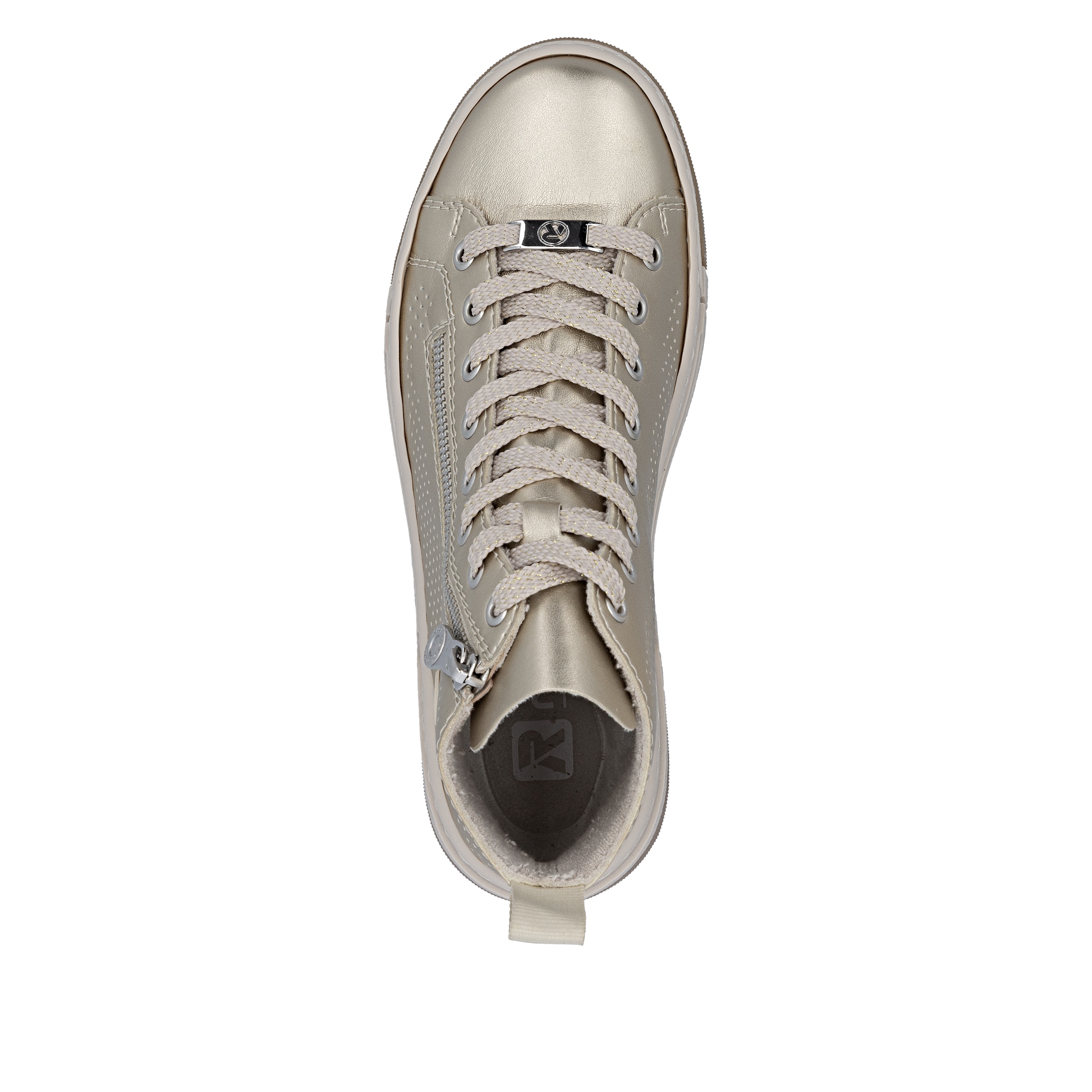 Rieker High-Top Sneakers in Gold