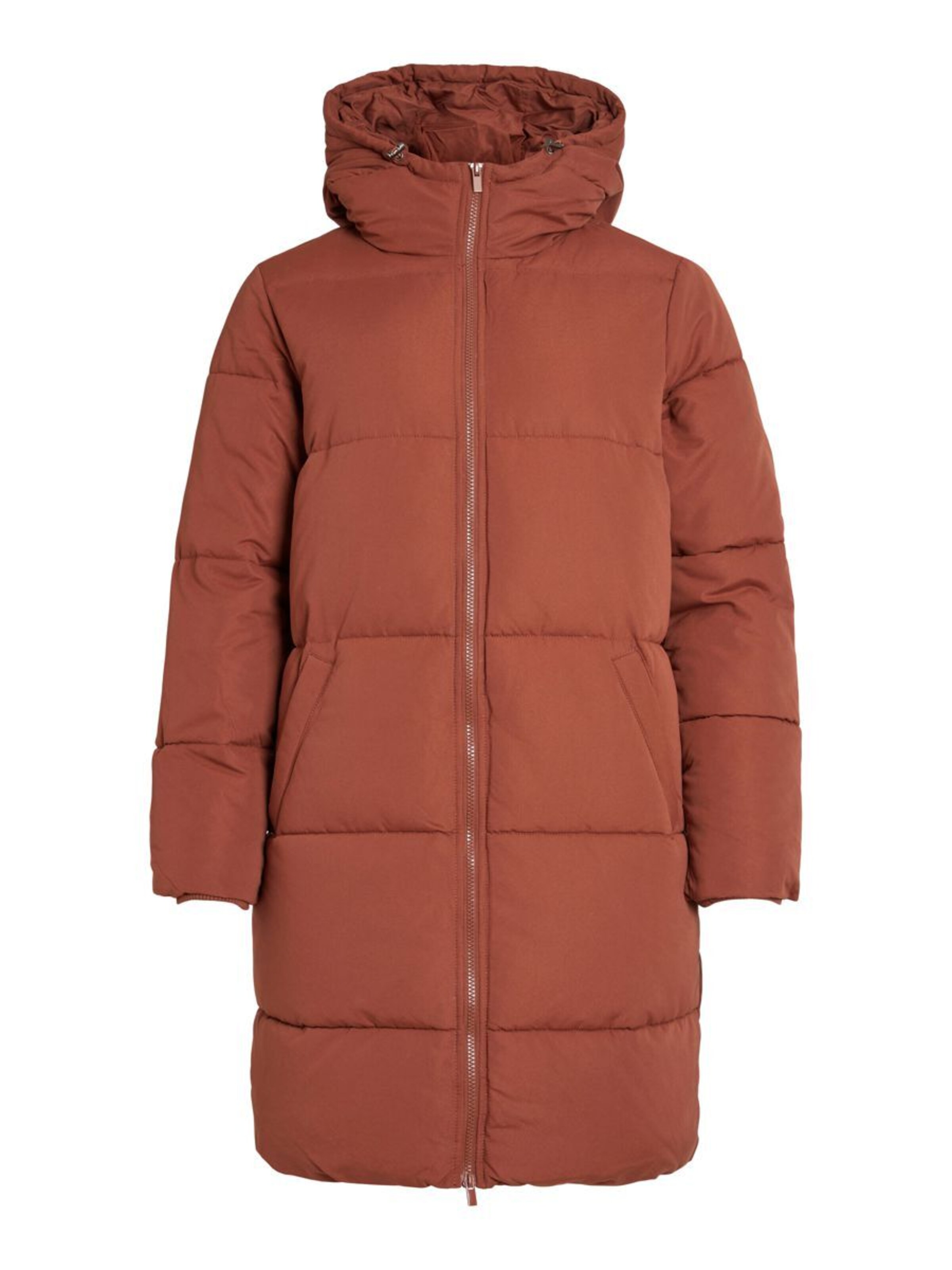 VILA Winter Coat in Brown: front