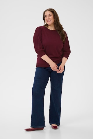 Pull-over 'Loni ' KAFFE CURVE en rouge