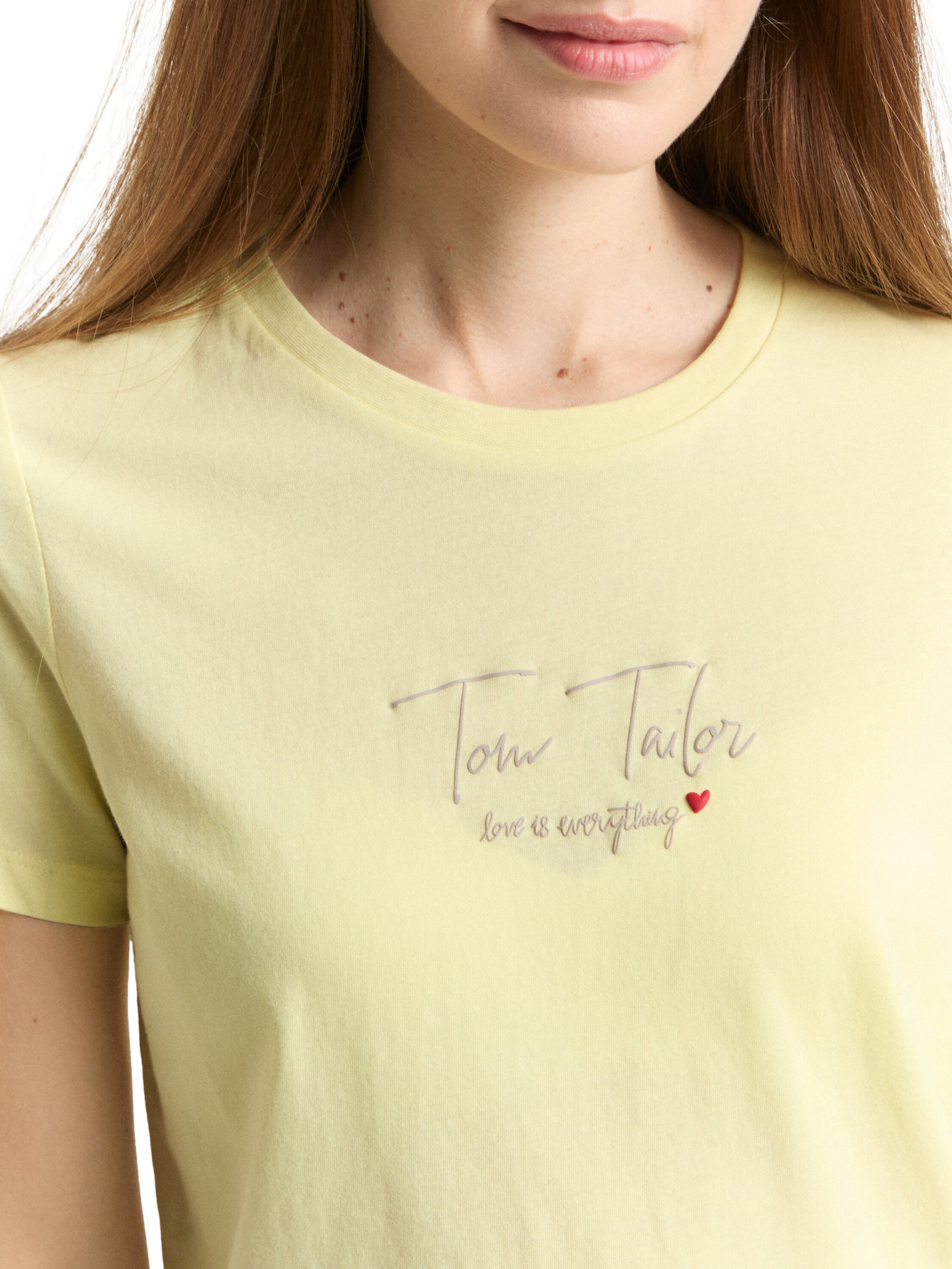 TOM TAILOR T-Shirt in Gelb