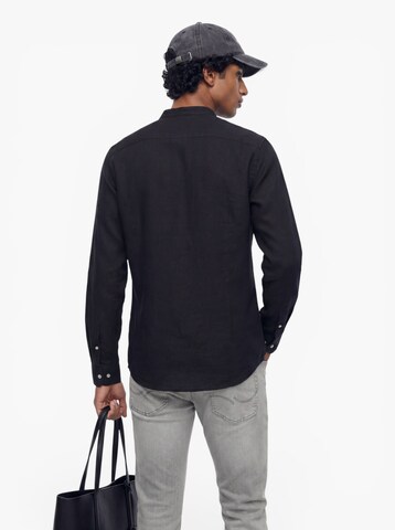 JACK & JONES - Regular Fit Camisa 'JWHSUMMER BAND' em preto