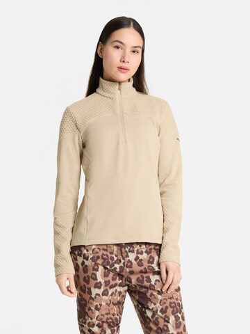 ZIENER Athletic Sweatshirt 'JADORA-Z' in Beige: front