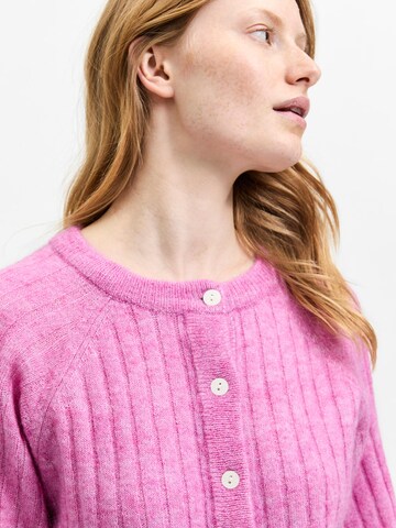 SELECTED FEMME Knit Cardigan 'Mola' in Pink