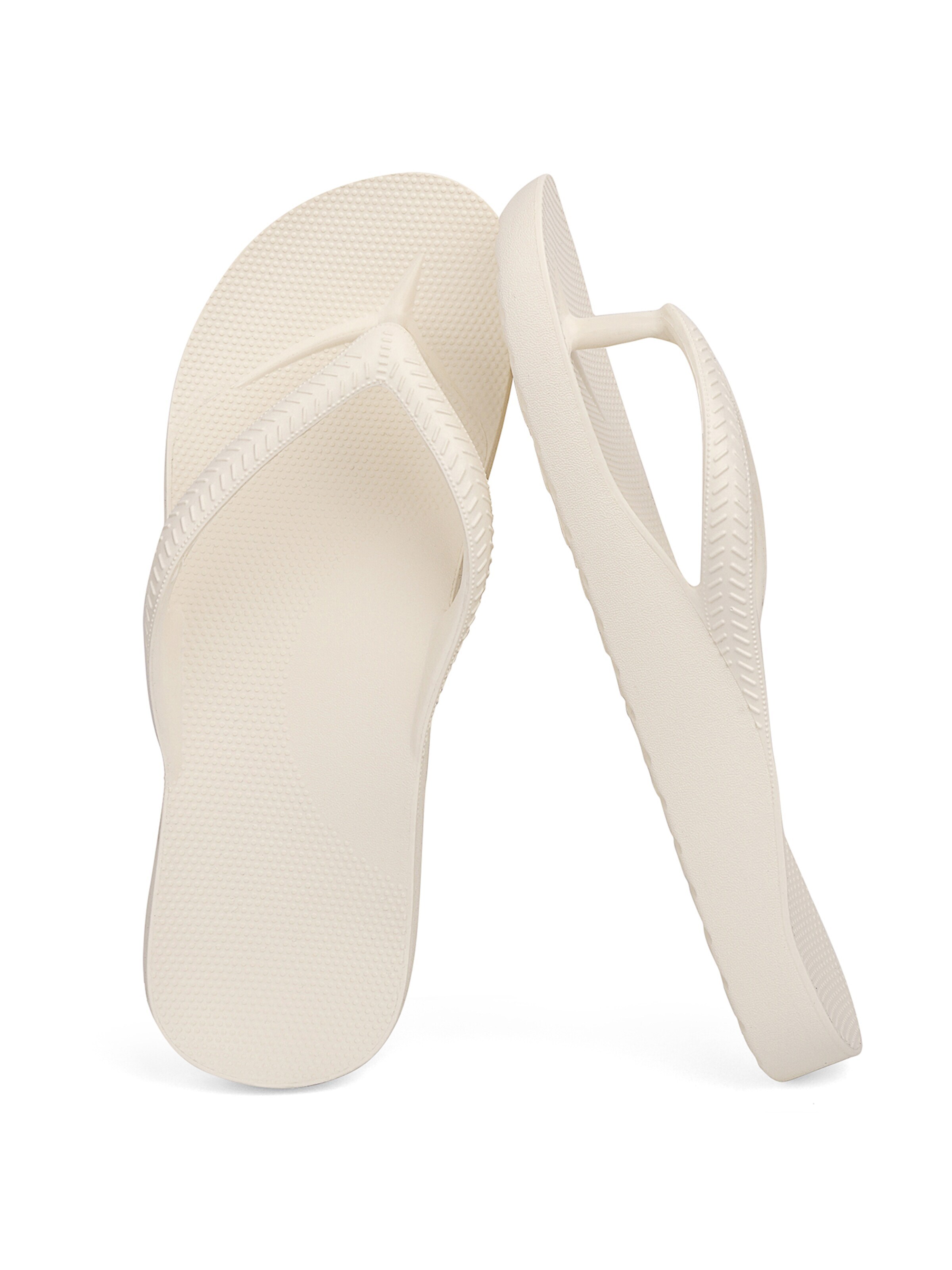 Youecci T-Bar Sandals 'Customized arch flip flops' in White