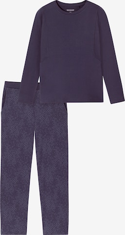 SCHIESSER Pyjama 'Selected Premium Warming' in Lila: voorkant