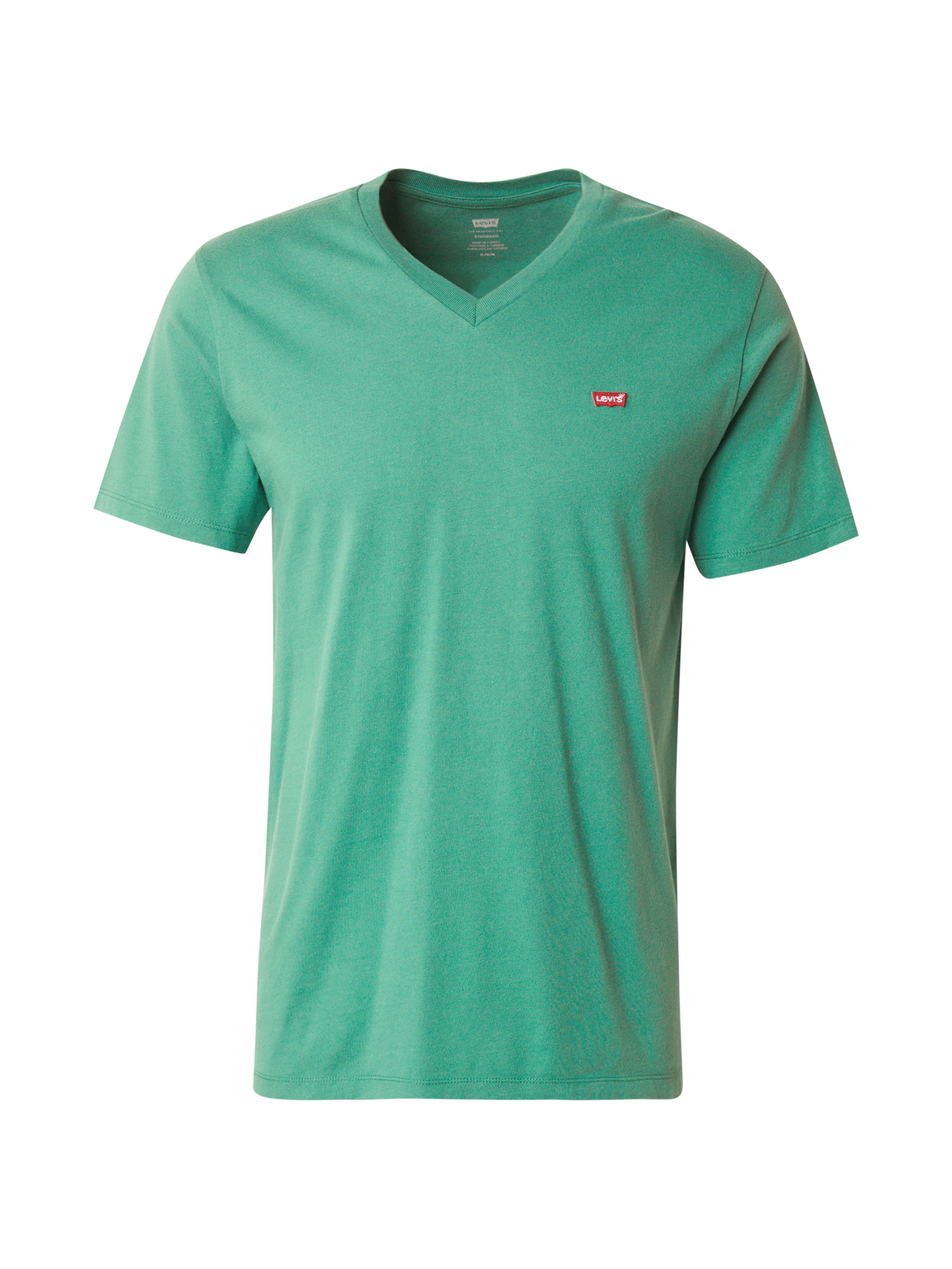 zaļš LEVI'S ® T-Krekls 'Housemark V-Neck Tee': no priekšpuses