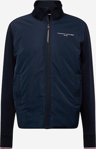 TOMMY HILFIGER Sweatvest in Blauw: voorkant