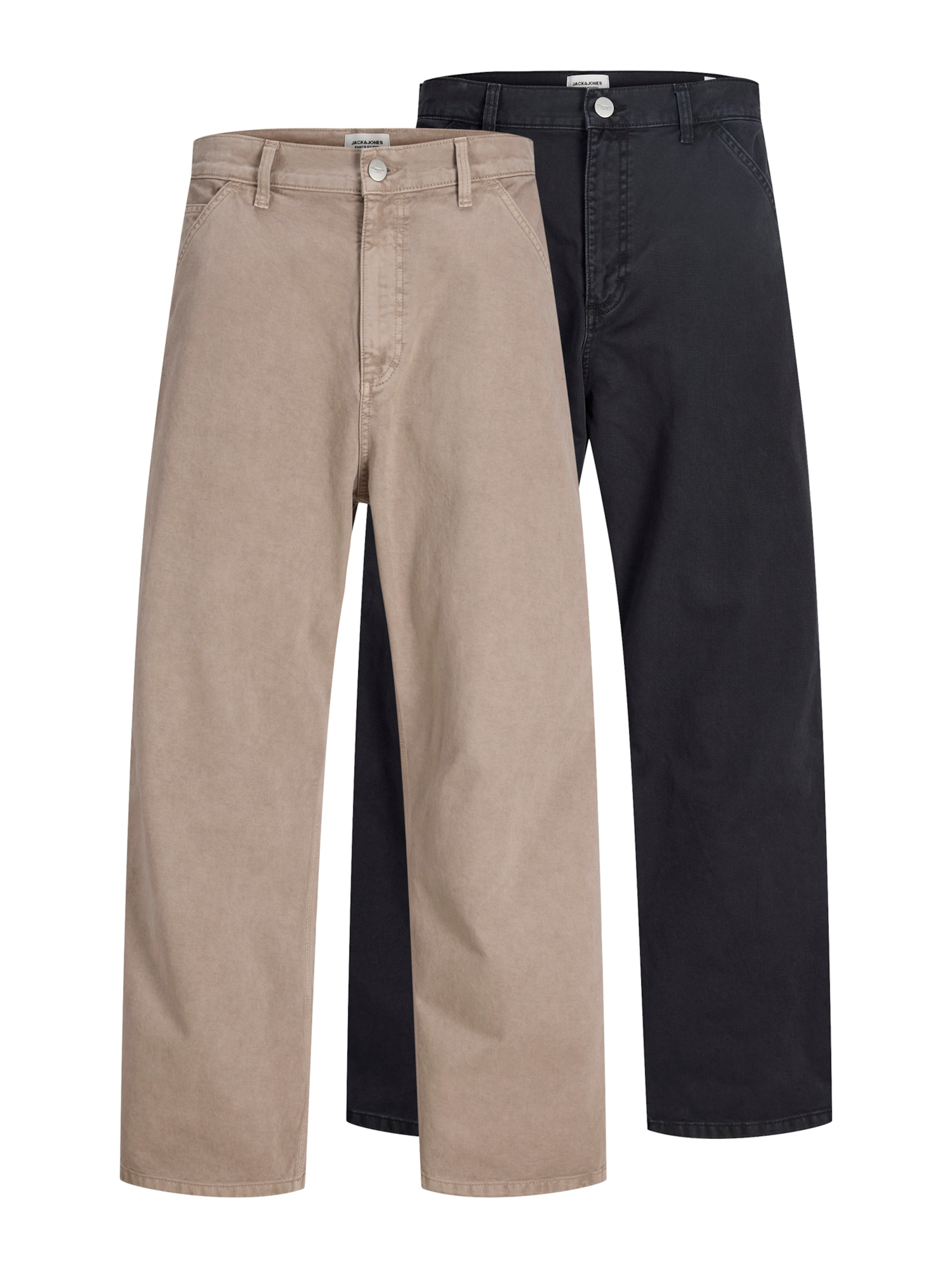 JACK & JONES Wide leg Παντελόνι 'JPSTALEX RAYE WORKER' σε καφέ: μπροστά