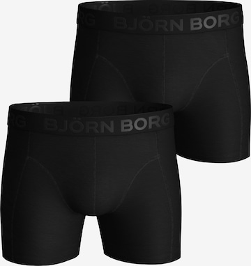 BJÖRN BORG Boxer shorts 'Sammy Solid Core' in Black: front