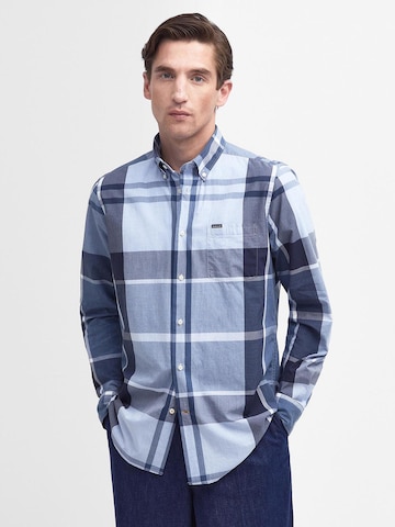 Barbour Regular Fit Hemd 'Harris' in Blau: predná strana