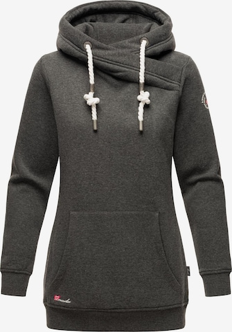 MARIKOO Sweatshirt 'Izuyaa' in Grey: front