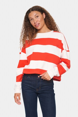 SAINT TROPEZ Sweatshirt i orange: forside