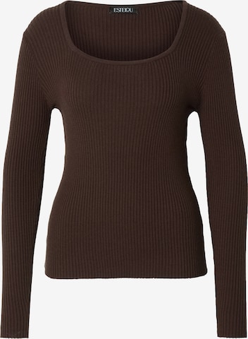 Urban Classics Pullover in Braun: Vorderseite