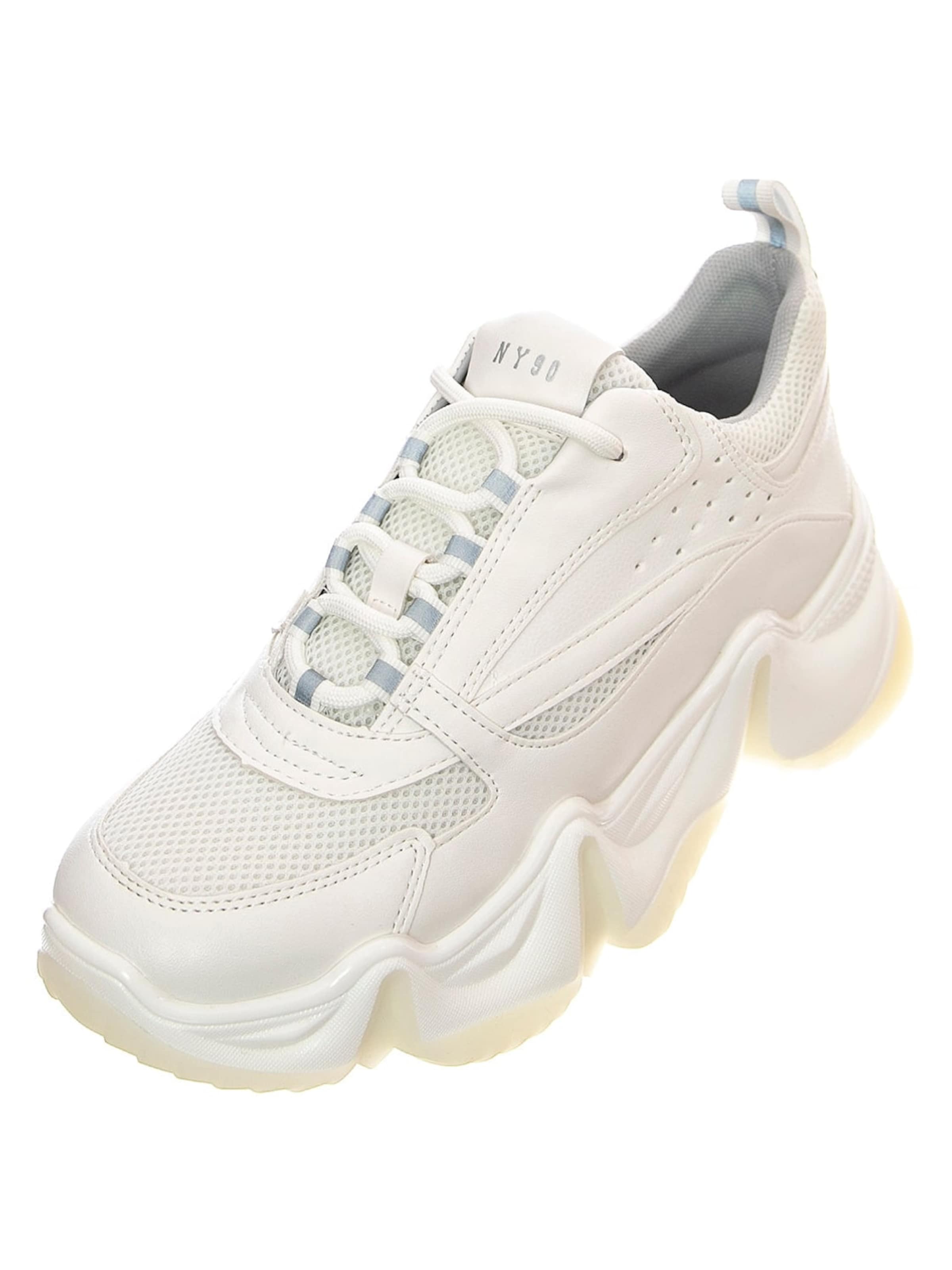 STEVE MADDEN Buty sportowe sznurowane 'CITY SOUL WHITE' w kolorze biały: przód