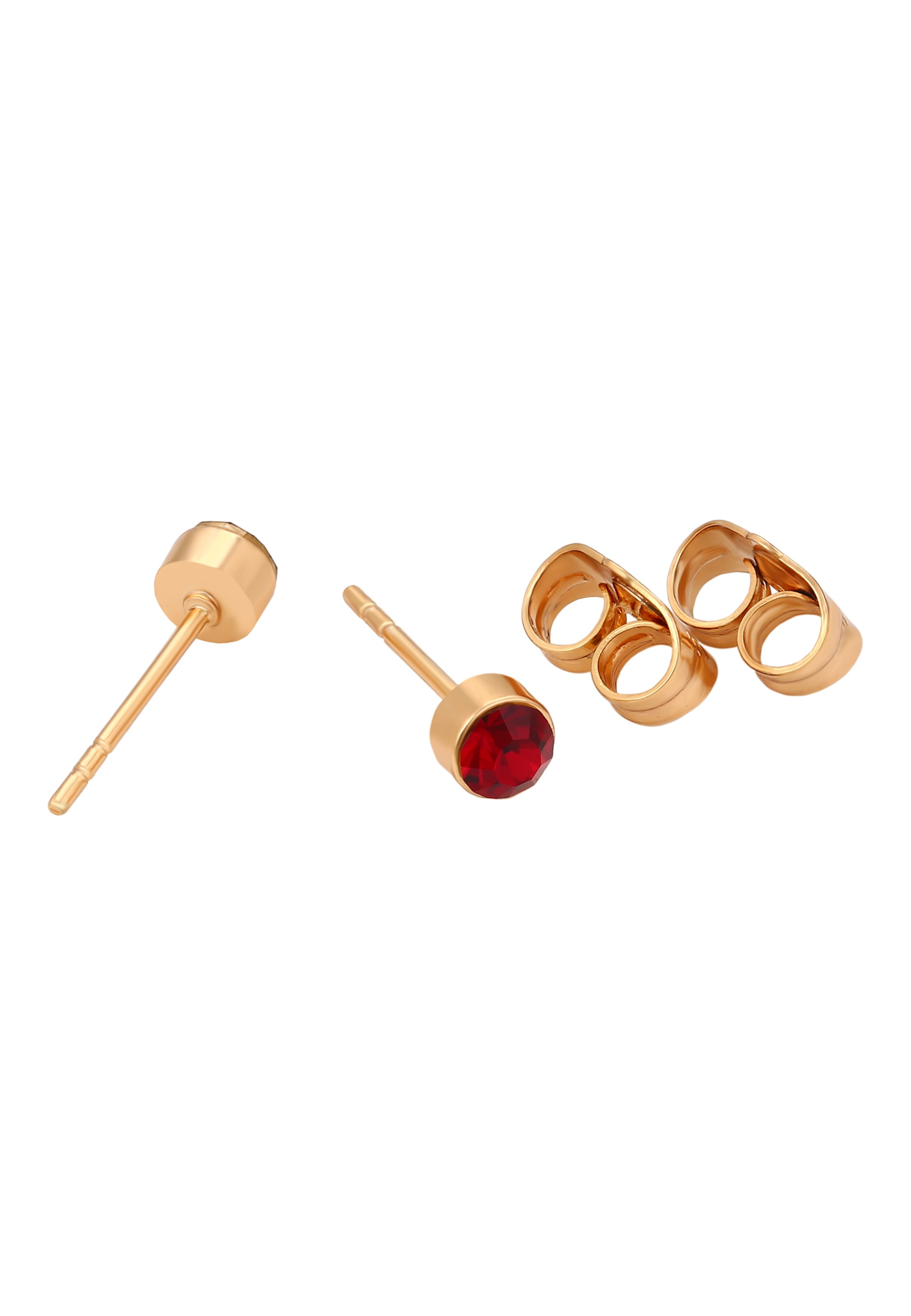 Boucles d'oreilles Gaya en rouge
