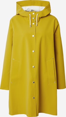 Stutterheim Between-Seasons Coat in Yellow: front