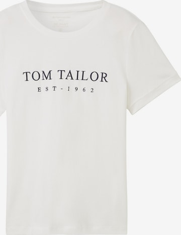 TOM TAILOR T-Shirt in Weiß: Vorderseite