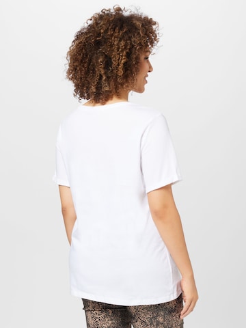 T-shirt 'SNOW' ONLY Carmakoma en blanc