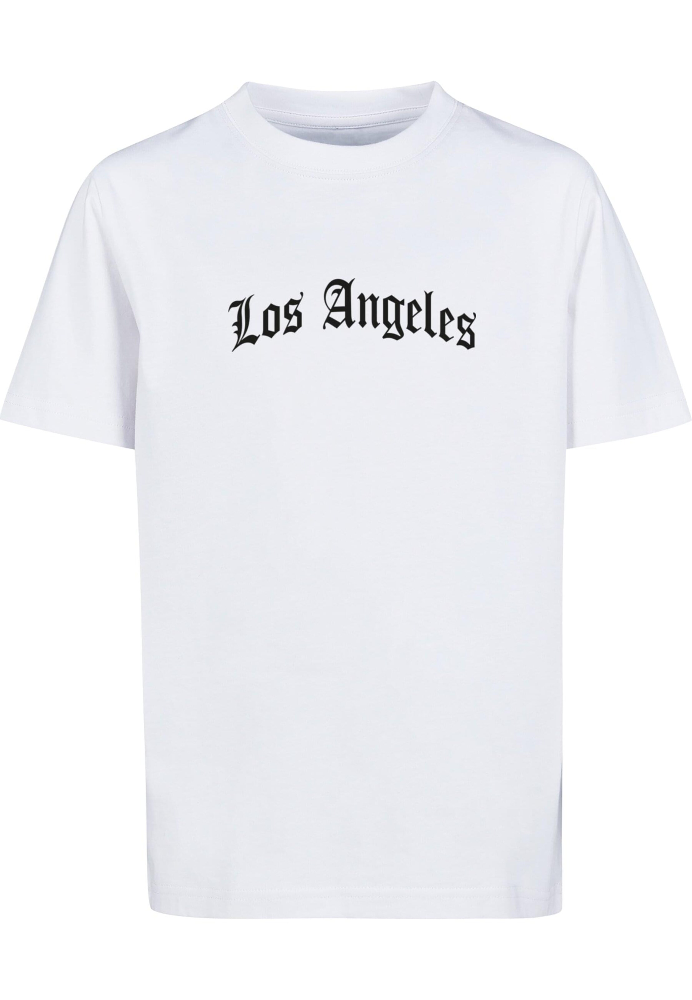 Maglietta 'Los Angeles' di Mister Tee in bianco: frontale