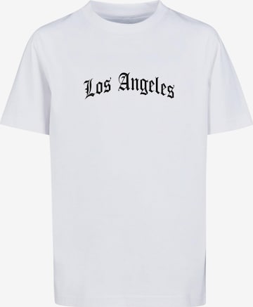 Mister Tee Paita 'Los Angeles' värissä valkoinen: etupuoli