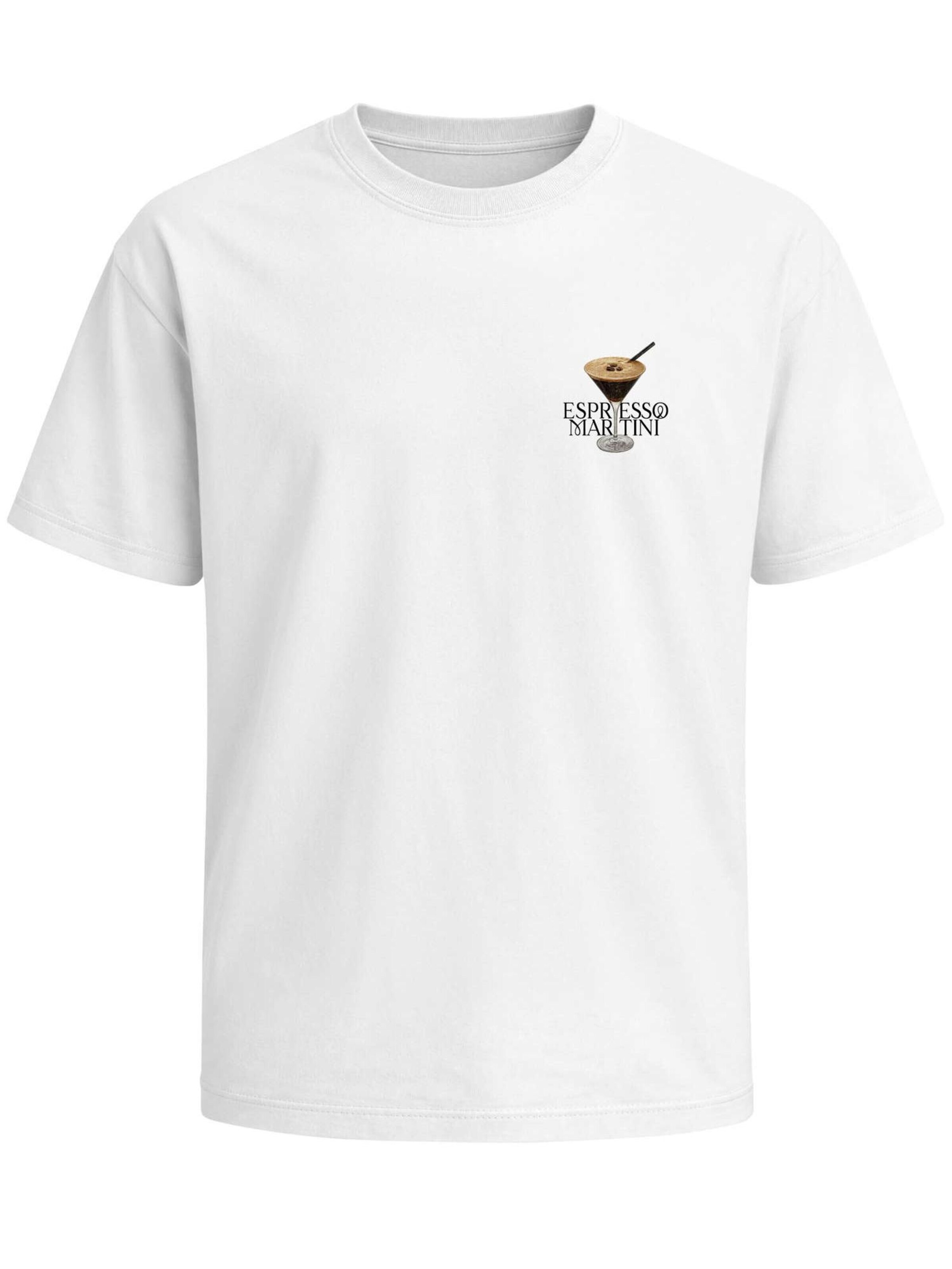 Neverless Shirt 'Espresso Martini' in White: front