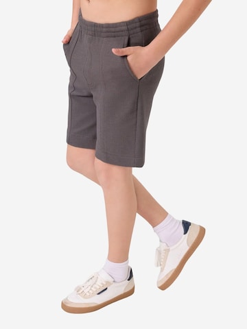 Tommy Life Broek 'TOMMY Shorts aus Jersey in normaler Passform' in Grijs